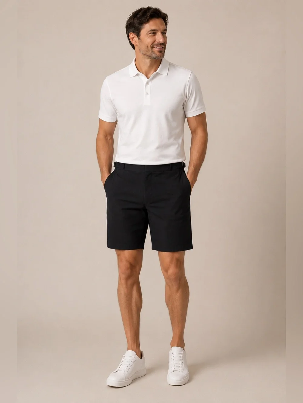 G/FORE Men's Black Athletic Shorts